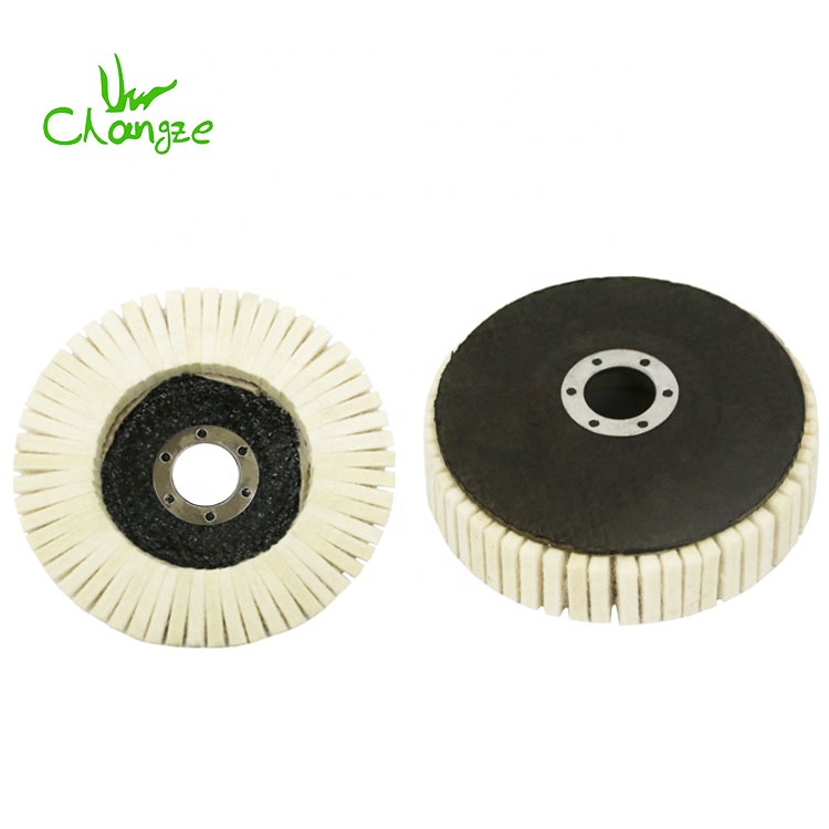 Ca-as-23 Thread Wool Felt Polishing Wheel Car Felt Buffing Pad