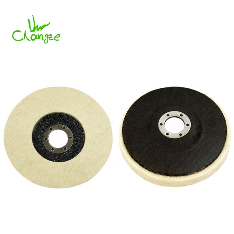 Ca-as-22 Polishing Wheel Felt Metal Stainless Steel Glass Polishing Disc For Angle Grinder Buffing Wheel Polishers